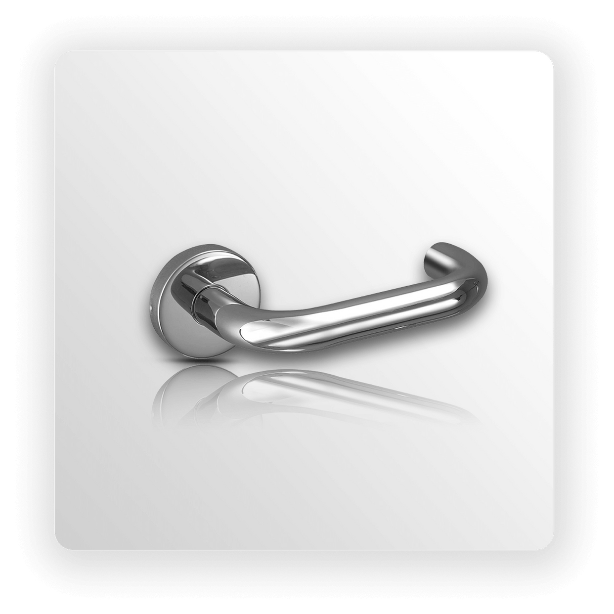 Disabled Door Handles with Polished Return to Door Lever