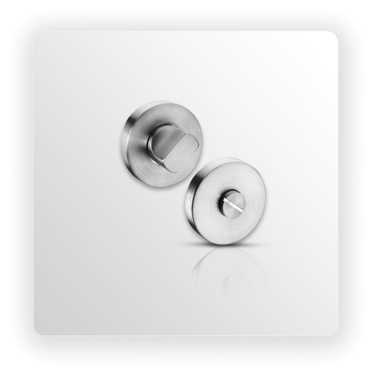 Satin Stainless Steel Bathroom Turn & Release 10mm Rose