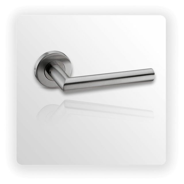 Internal Door Handles with Mitred Lever on Rose