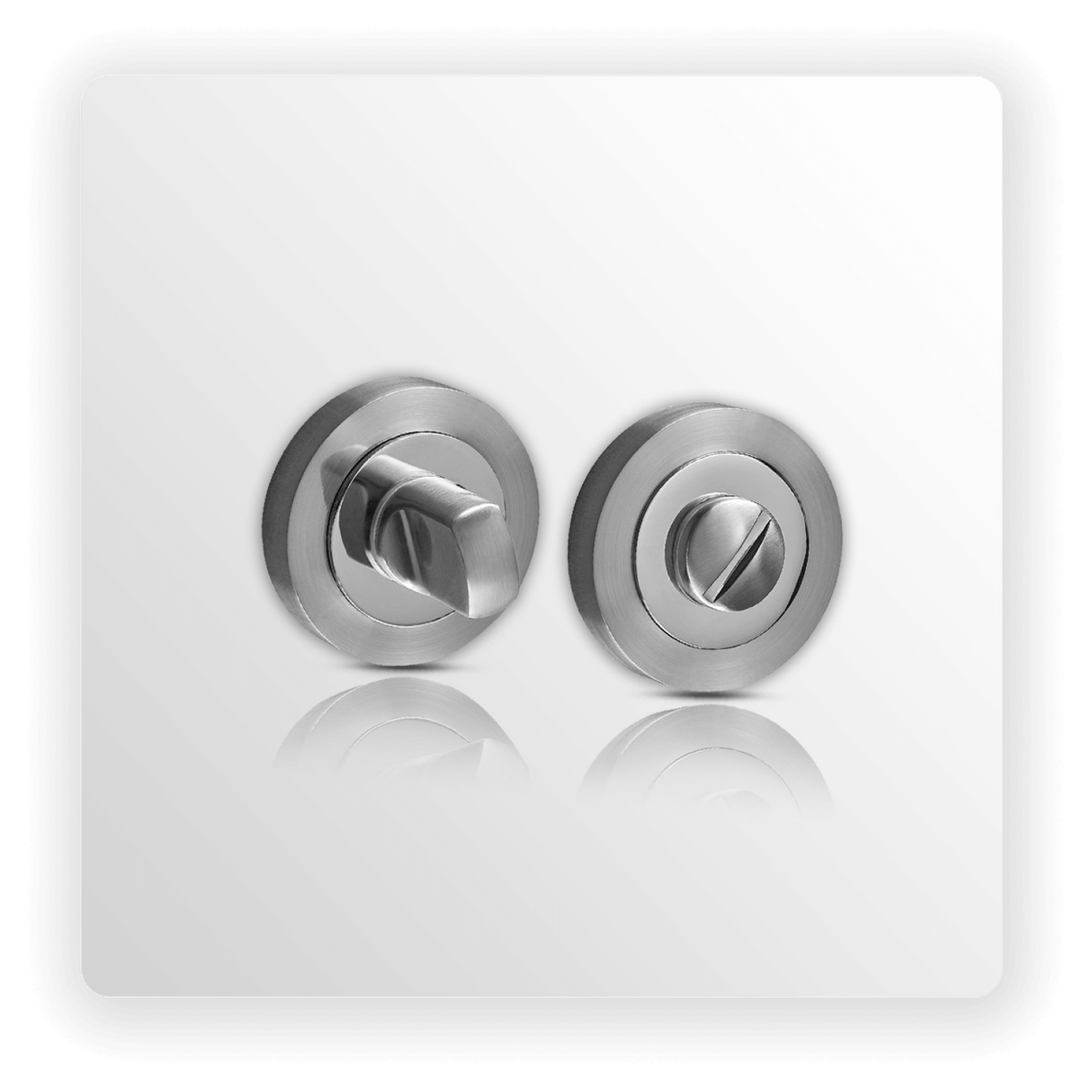 Duo Chrome Bathroom Turn & Release 10mm Rose