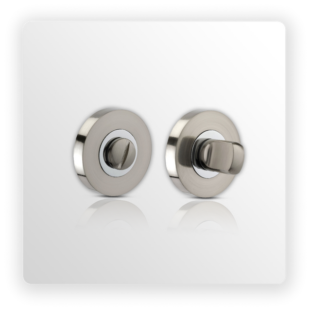 Duo Chrome Bathroom Turn & Release 10mm Rose