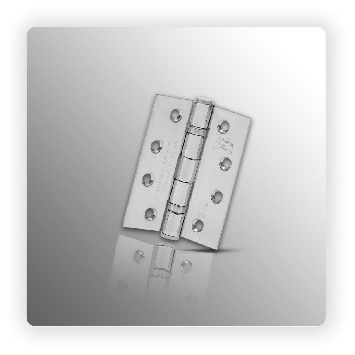 4 Inch Butt Hinges for Internal Door in Polished Stainless Steel