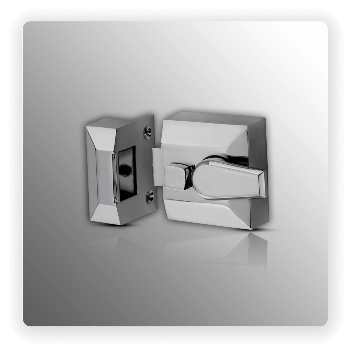 PC NARROW STILE NIGHTLATCH C/W CYLINDER 40MM