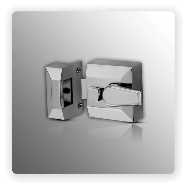 PC NARROW STILE NIGHTLATCH C/W CYLINDER 40MM