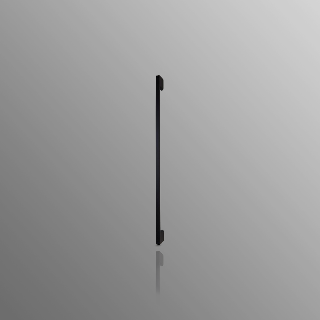 Versatile Matte Black Kitchen Handle 352mm