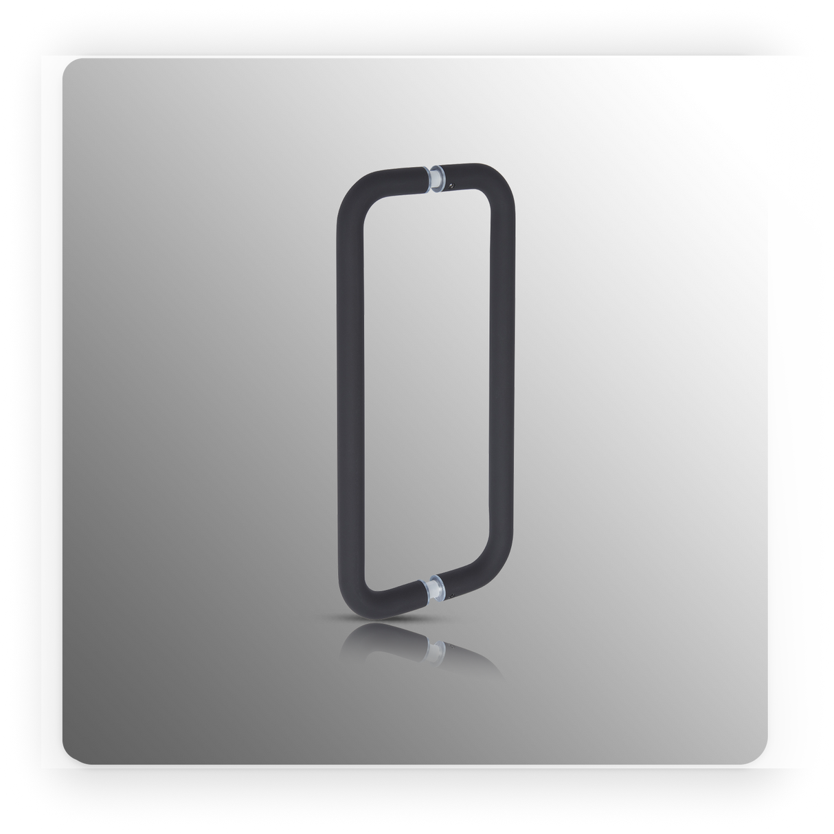 Back to Back Door Pull Handles with 300mm Centres in Matte Black Finish