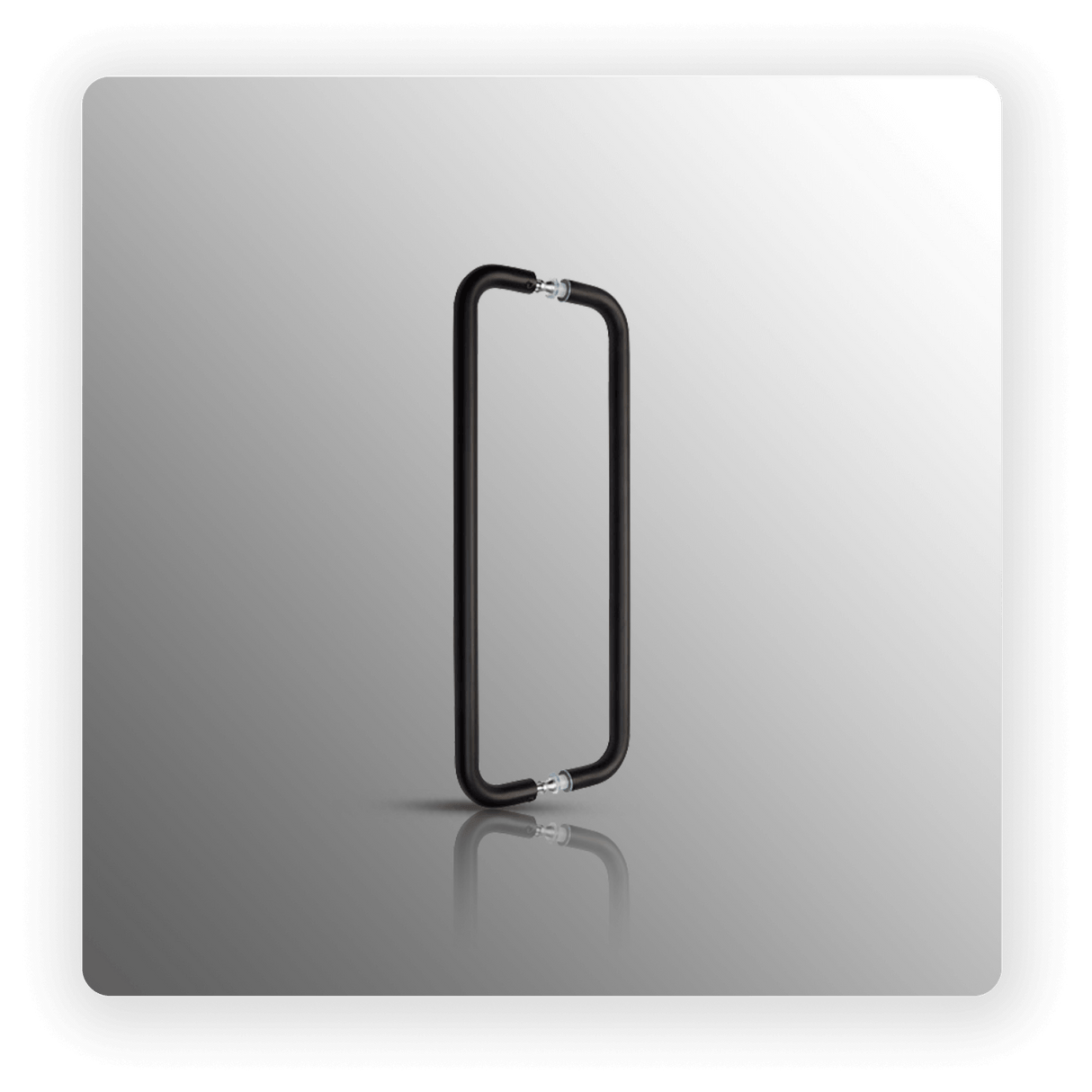 Back to Back Pull Handles with 400mm Centres in Matte Black Finish