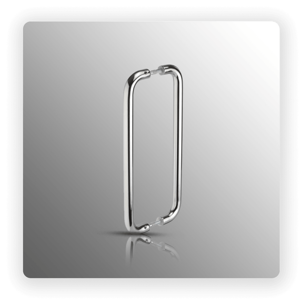 Back to Back Pull Handles with 400mm Centres in Polished Finish