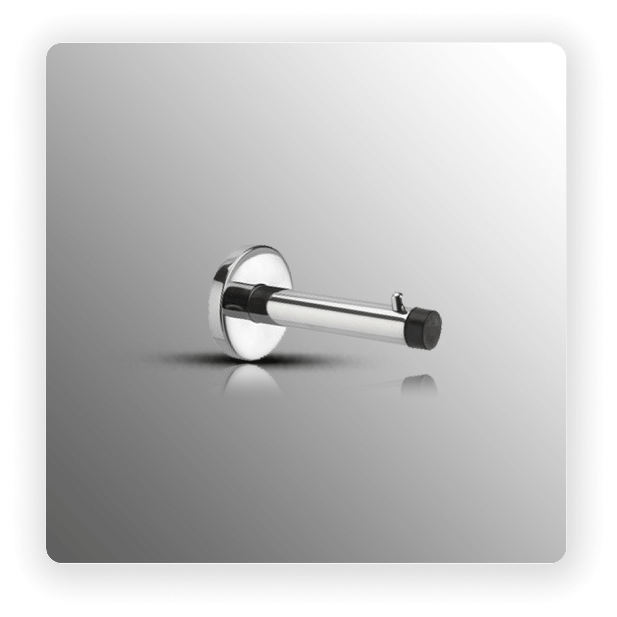 Polished Stainless Steel Coat Hook 90mm with Buffer