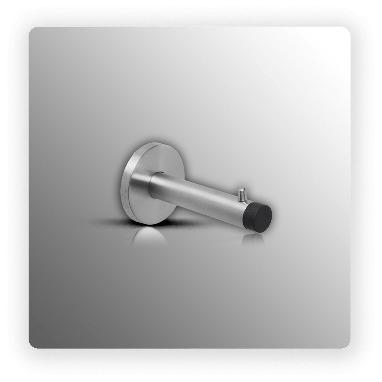 Satin Stainless Steel Coat Hook 90mm with Buffer