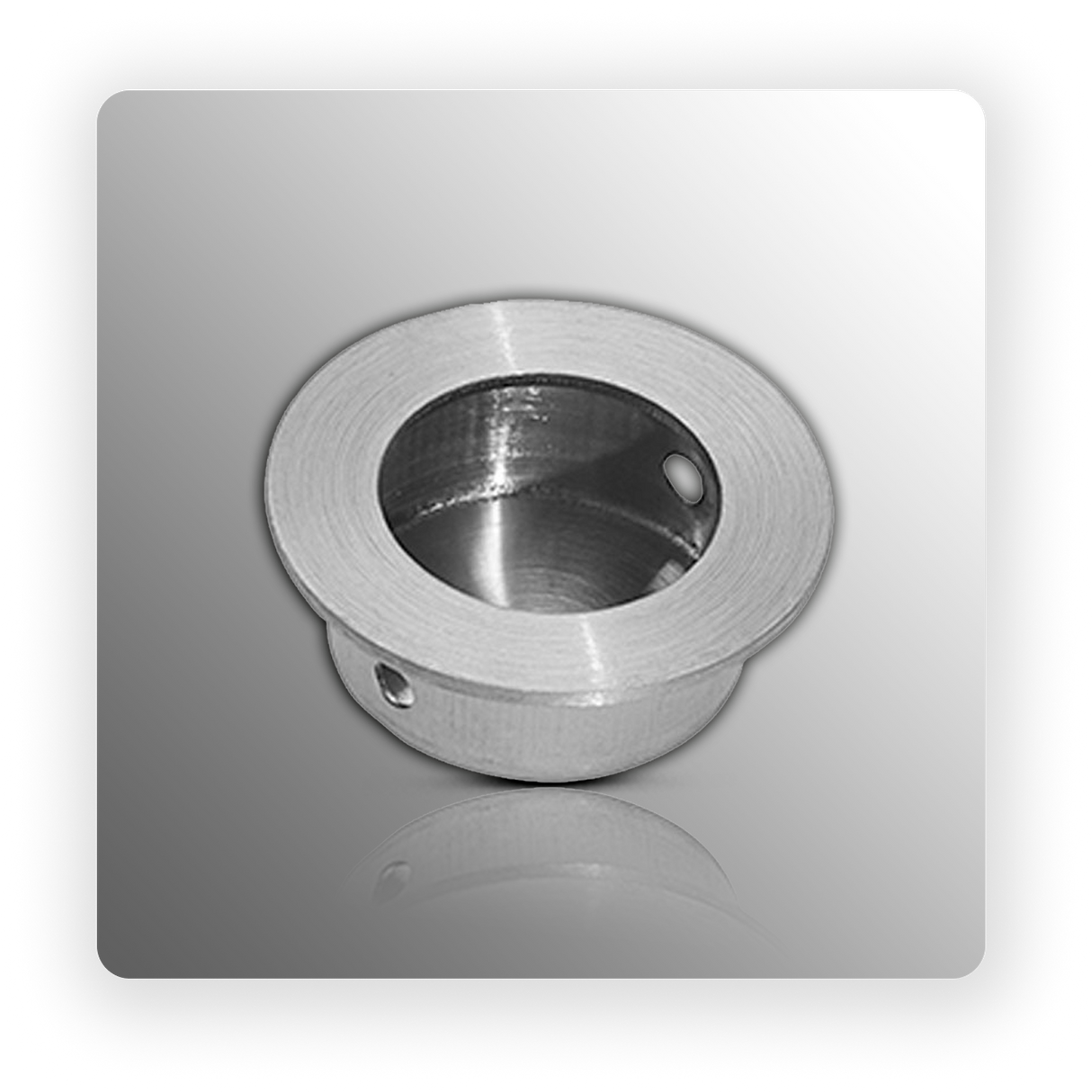 Satin Stainless Steel Flush Door Handle 30mm