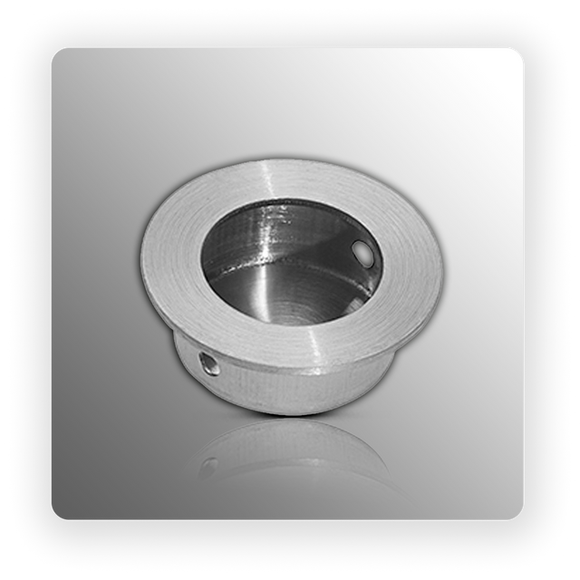 Satin Stainless Steel Flush Door Handle 30mm