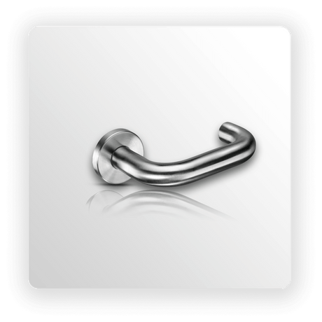 Disabled Door Handles with Satin Return to Door Lever