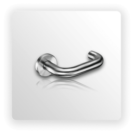 Stainless Steel Disabled Door Handles with Return to Door Lever