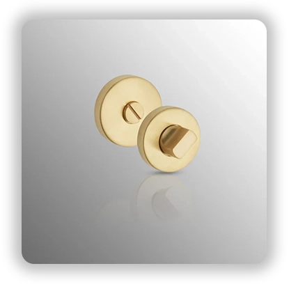 Satin Brass Bathroom Thumb Turn and Release 10mm