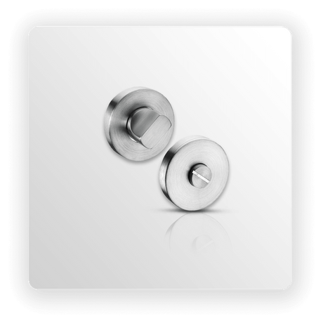 Satin Stainless Steel Bathroom Turn & Release 10mm Rose