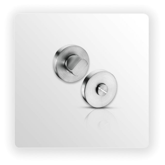 Satin Stainless Steel Bathroom Turn & Release 10mm Rose