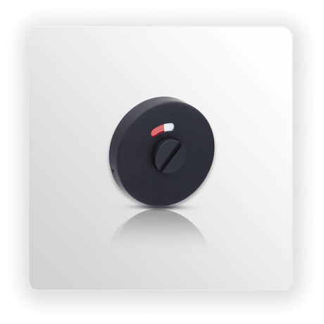 Disabled Toilet Lock with Indicator 10mm in Matte Black Finish