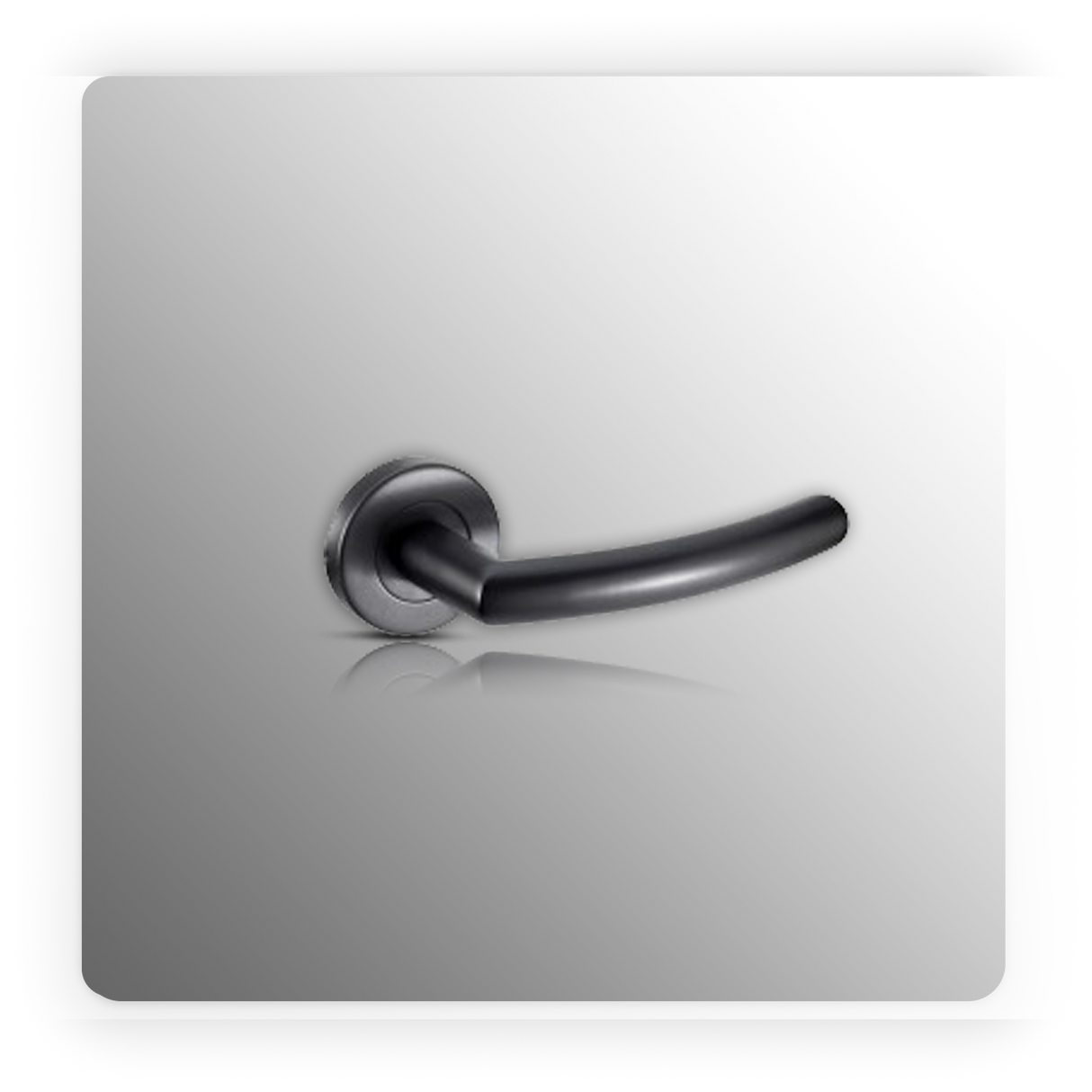 Black Internal Door Handles with Matte Black Finish