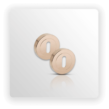 POLISHED COPPER STANDARD ESCUTCHEON NOVAS