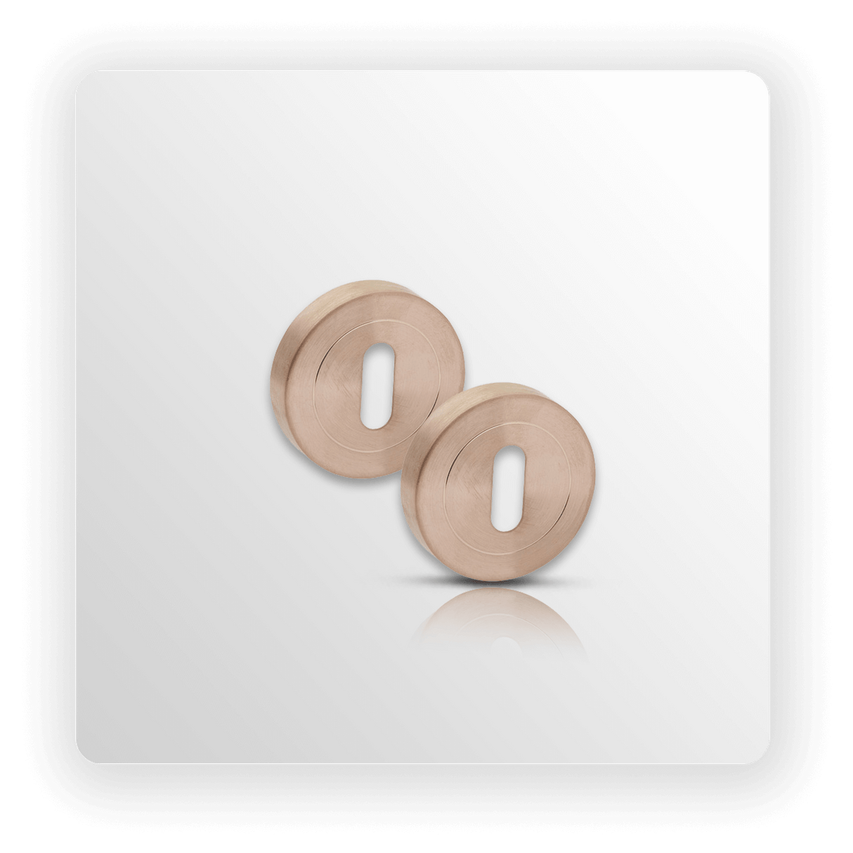 SATIN COPPER STANDARD ESCUTCHEON NOVAS