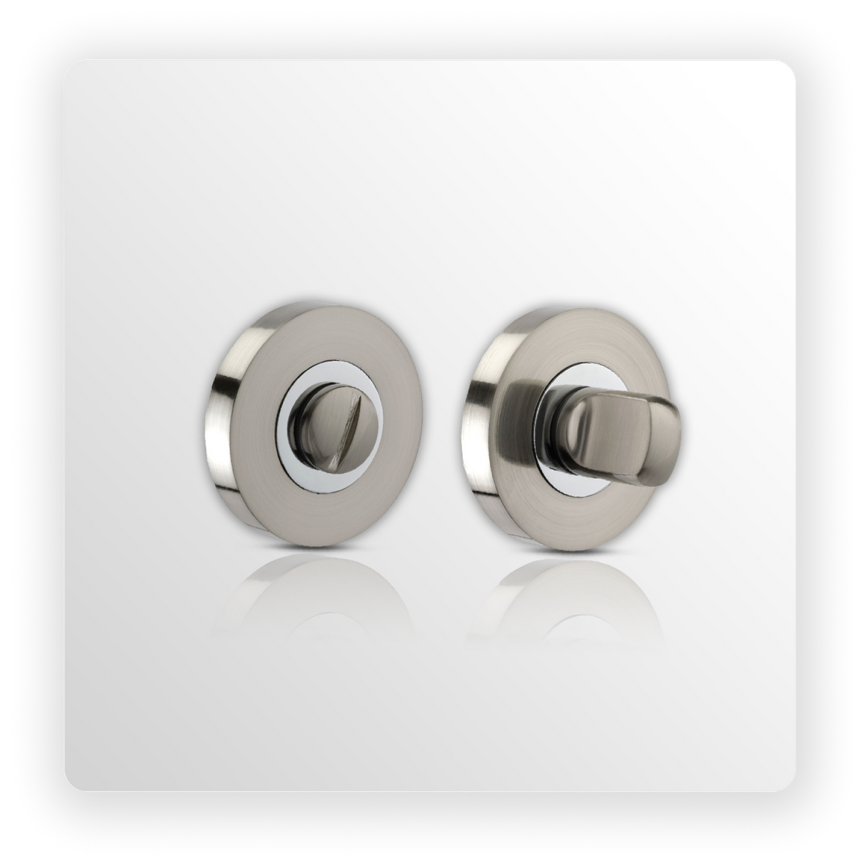 Duo Chrome Bathroom Turn & Release 10mm Rose
