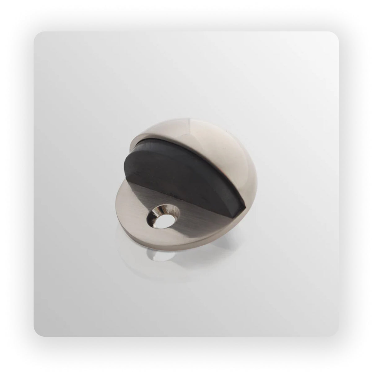 Floor Door Stop in Satin Nickel Finish