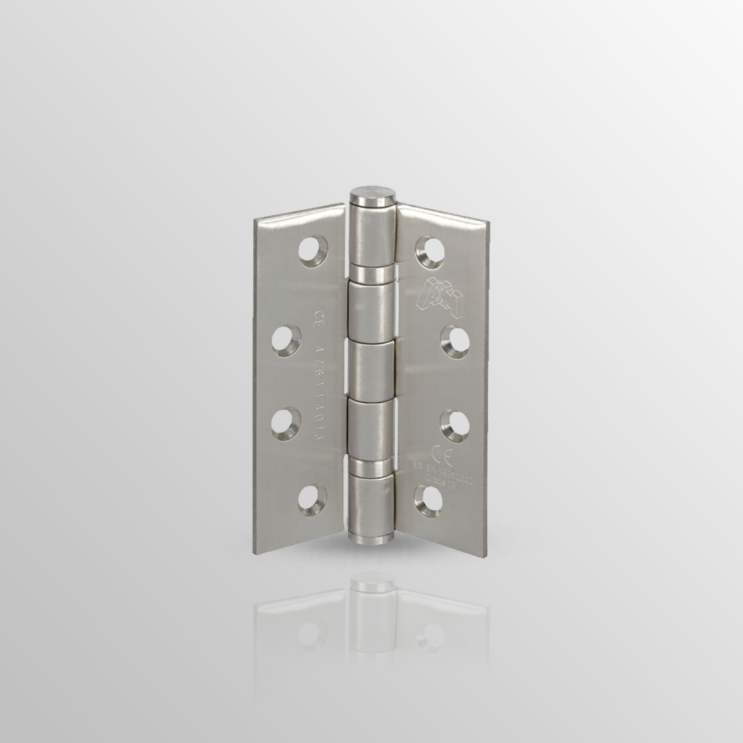 4x3x2.5 mm Grade 13 Hinge in Polished Stainless Steel finish