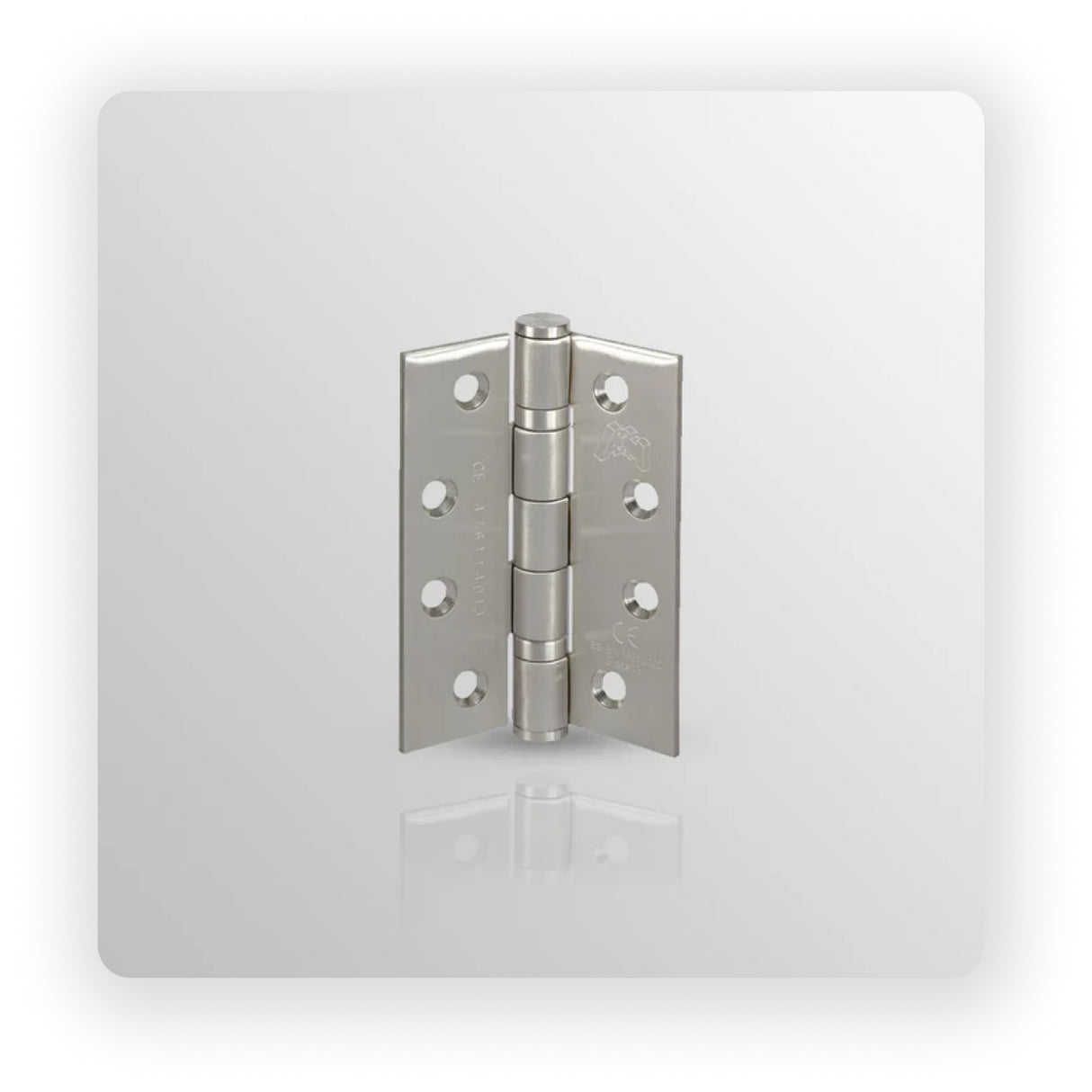4x3x2.5 mm Grade 13 Hinge  in Satin Stainless Steel