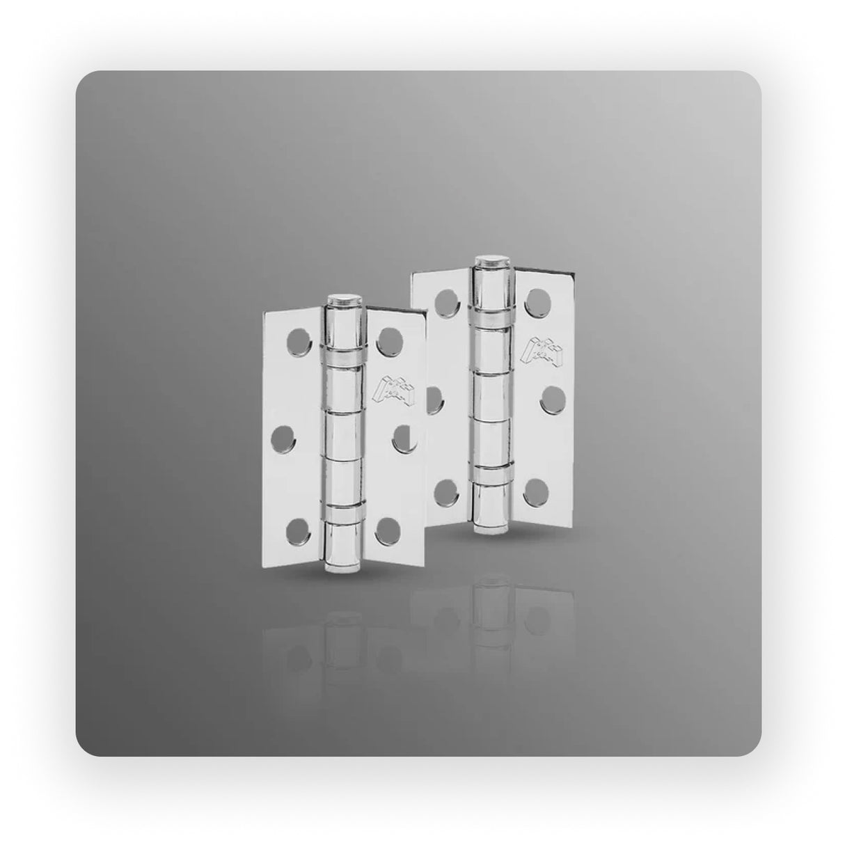3x2x2 mm Grade 7 Ball Bearing Hinge in Polished Stainless Steel finish