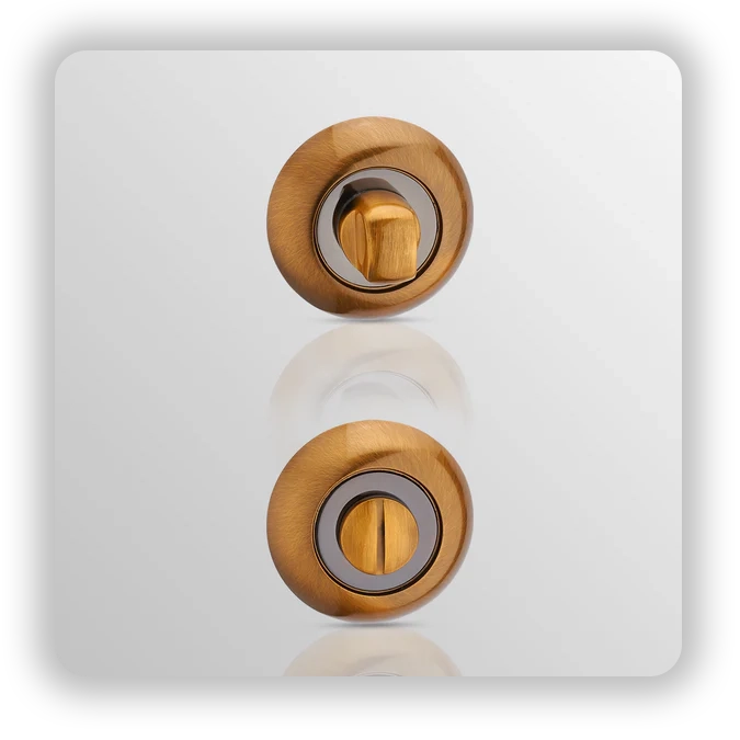 RAISED ROUND Thumb Turn in Black Nickle/ Coffee Nickle finish
