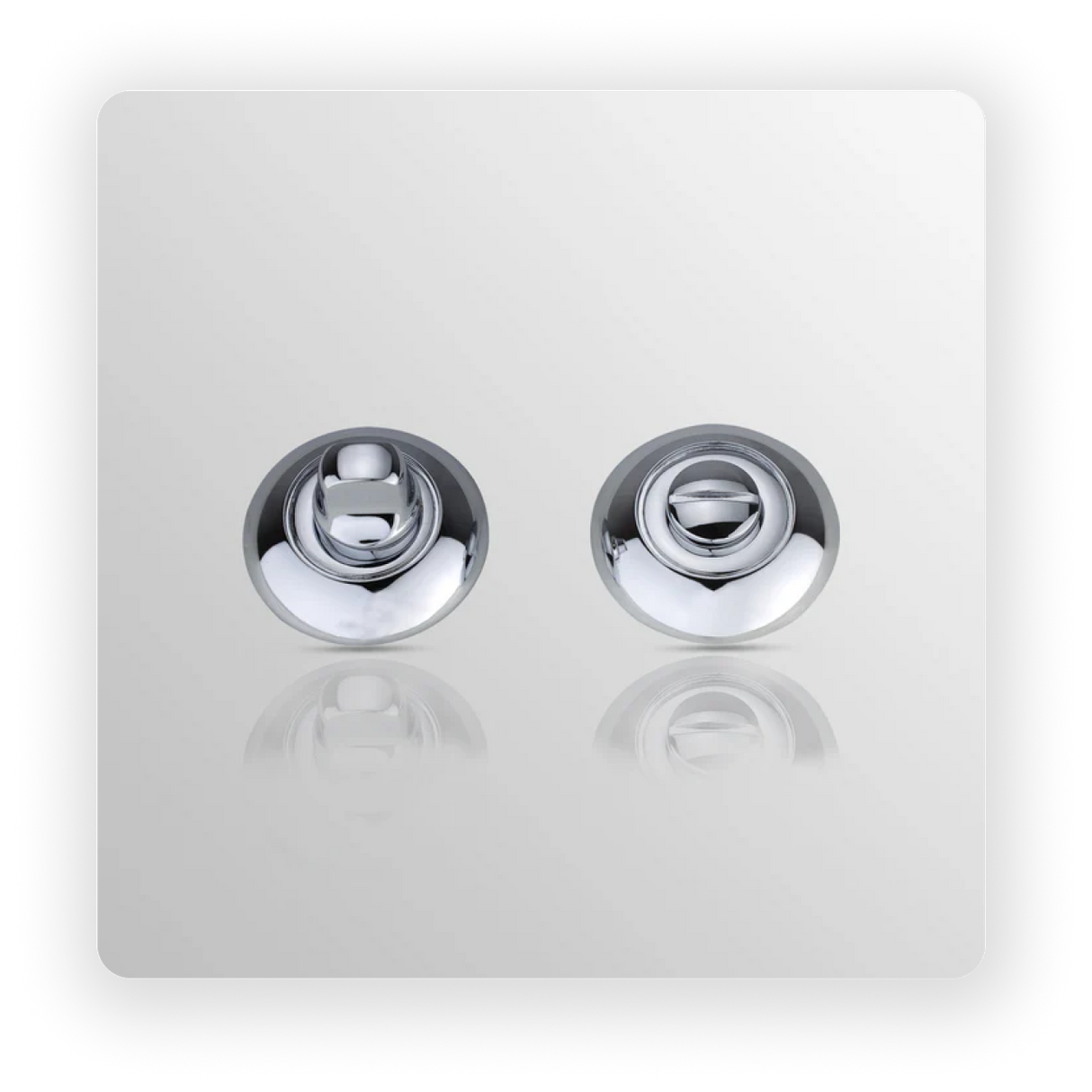 RAISED ROUND Thumb Turn in Polish Chrome finish