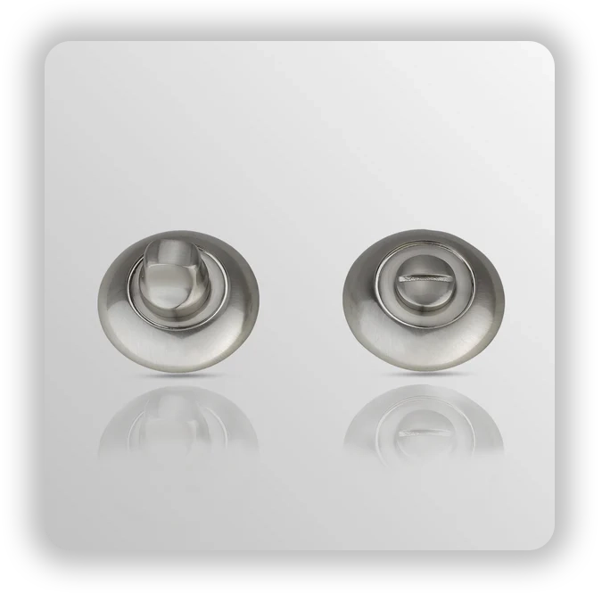 RAISED ROUND Thumb Turn in Satin Nickle finish
