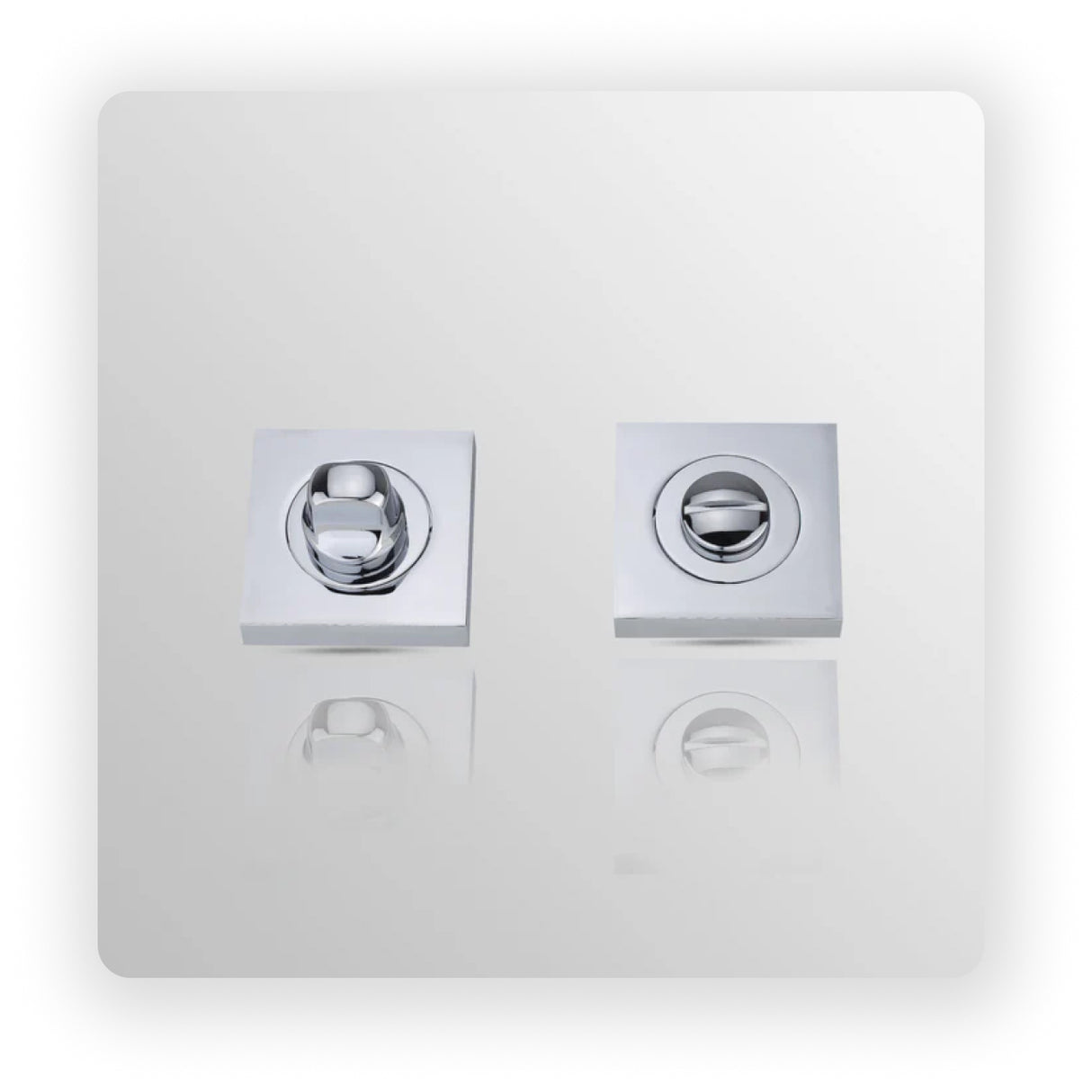 SQUARE Thumb Turn in Polish Chrome finish