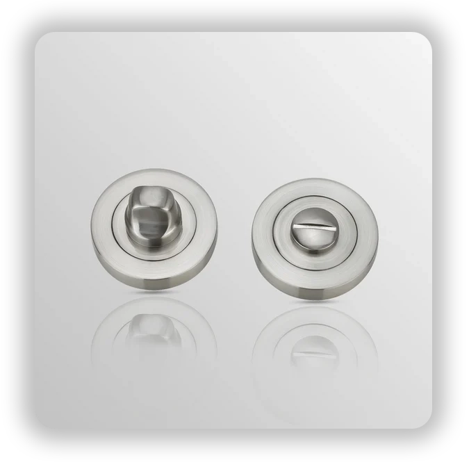 ROUND Thumb Turn in Satin Nickle finish