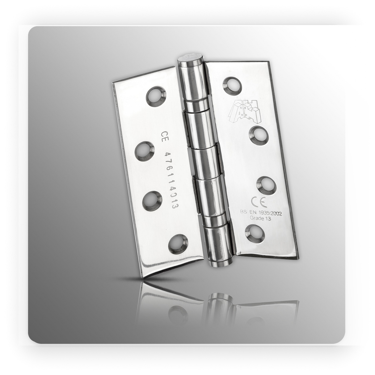 4 Inch Heavy Duty Hinges for Fire Doors CE Stamped Polished Finish
