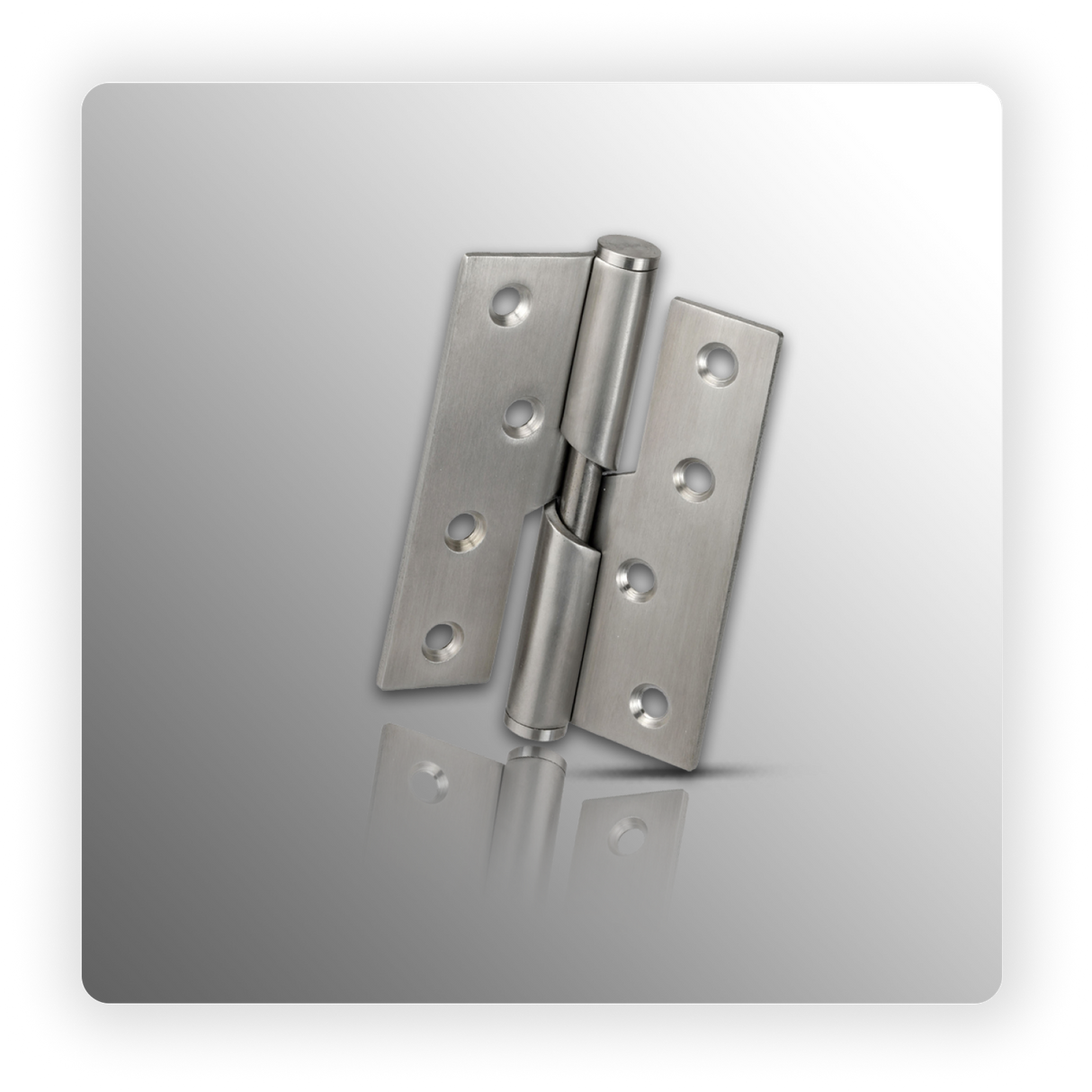 4 Inch Rising Butt Hinges - Right Handed Satin Stainless Steel