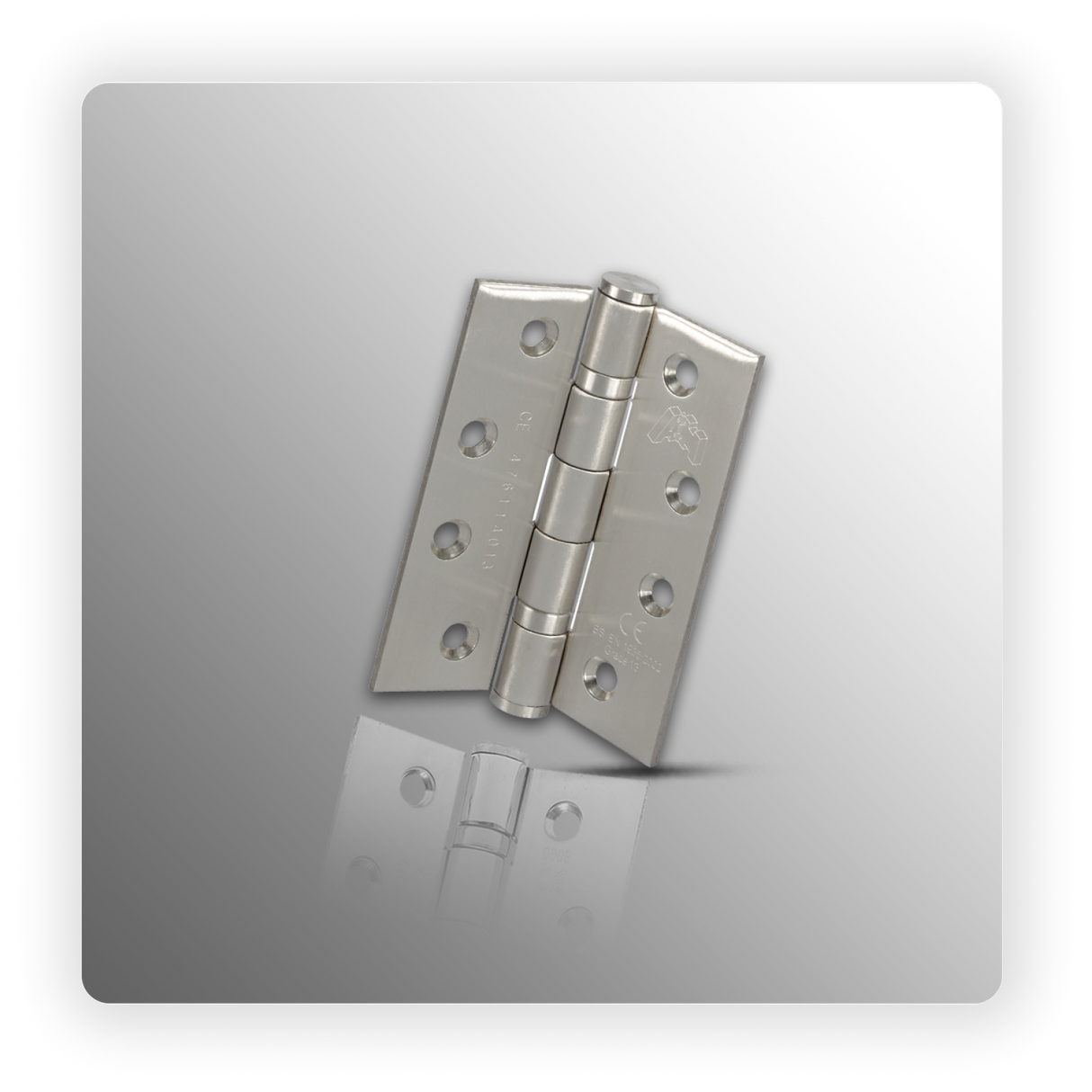 4 Inch Ball Bearing Hinges in Satin Stainless Steel