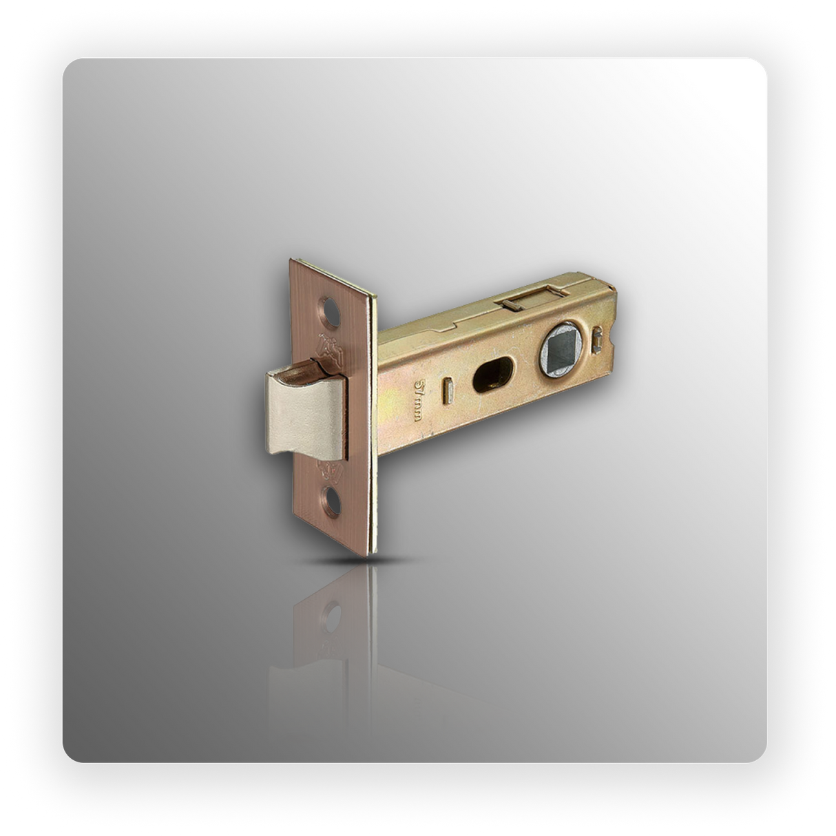 Copper Door Latch 76mm / 57mm Backset