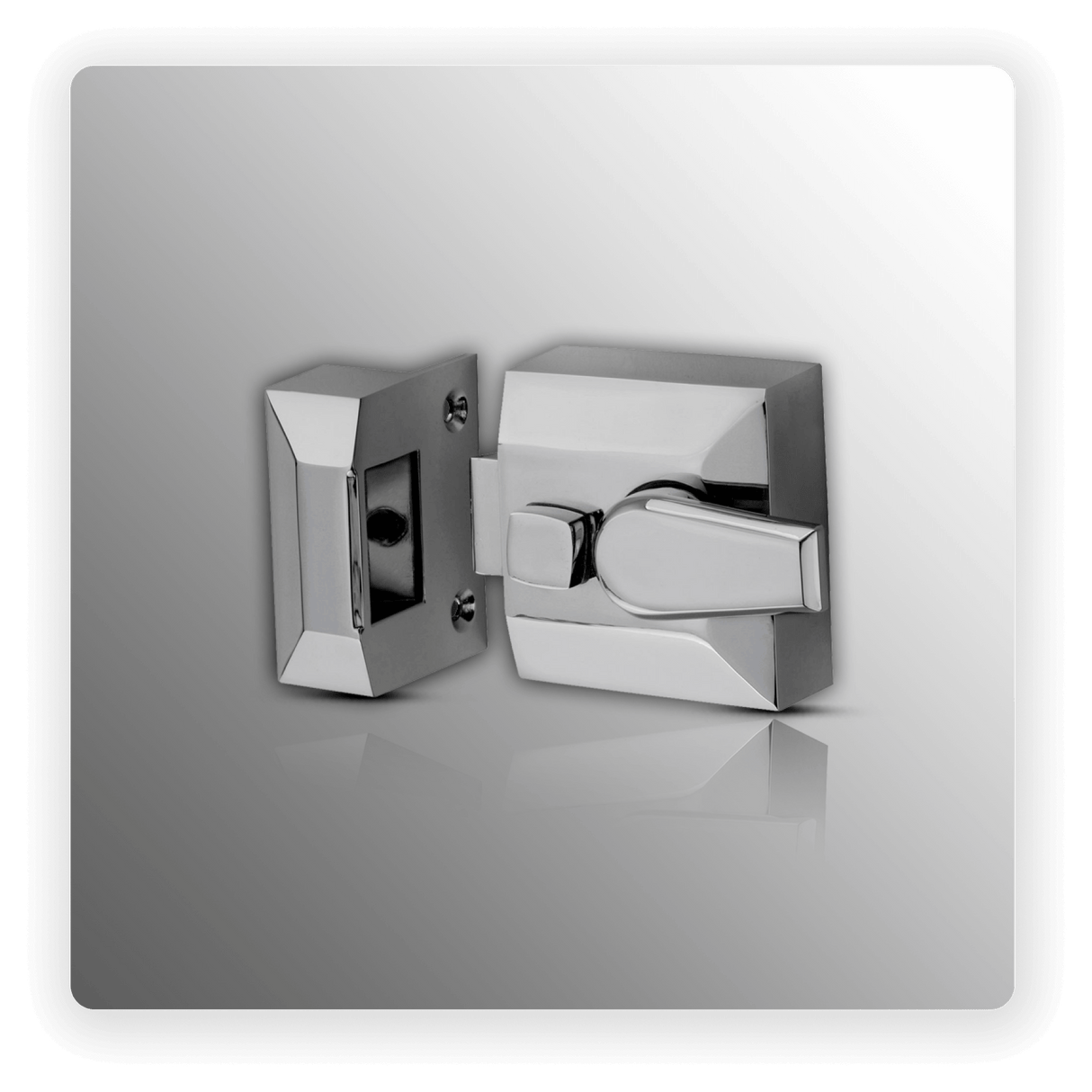 PC NARROW STILE NIGHTLATCH C/W CYLINDER 40MM
