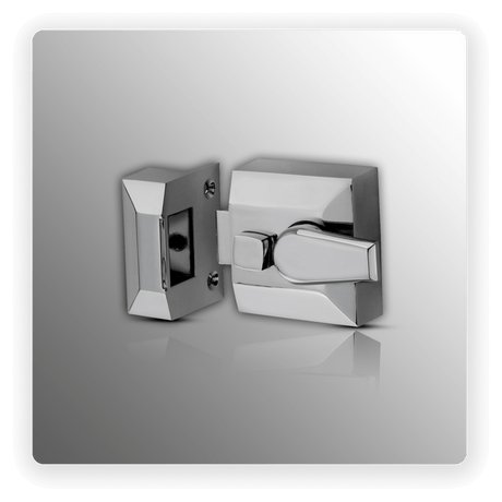 PC NARROW STILE NIGHTLATCH C/W CYLINDER 40MM