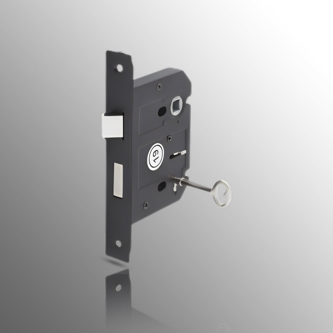 3 Lever Lock for Internal Doors 76mm / 57mm Matte Black