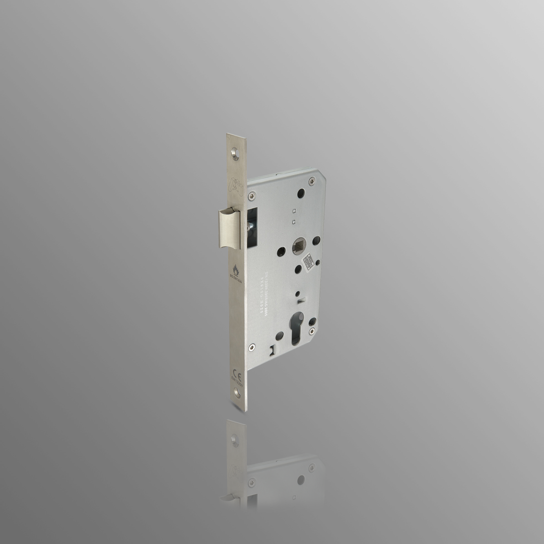 DIN standard Mortice Latch Lockcase with Square Forend Plate