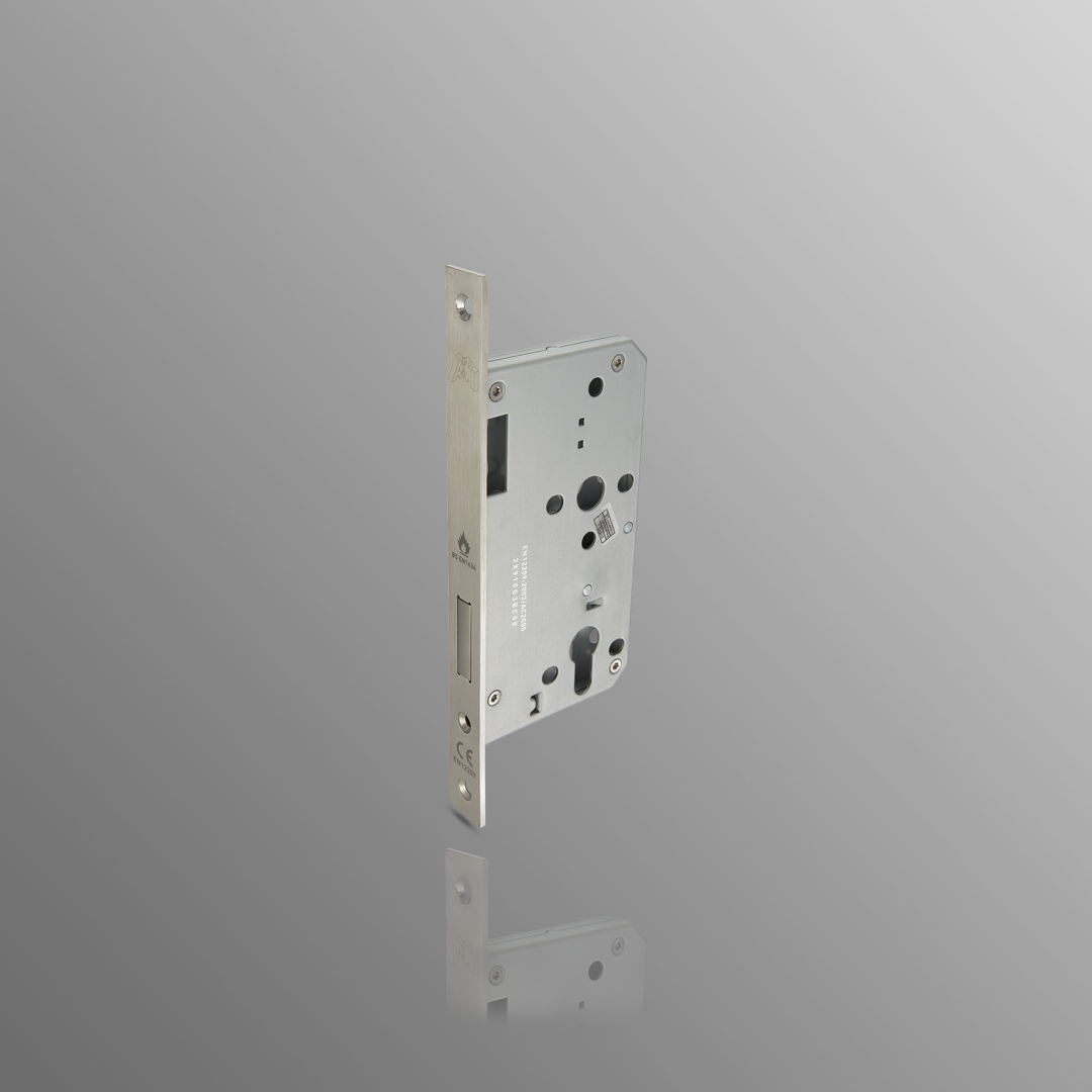 DIN standard Mortice Deadlock Euro cylinder lockcase with Square Forend 60mm