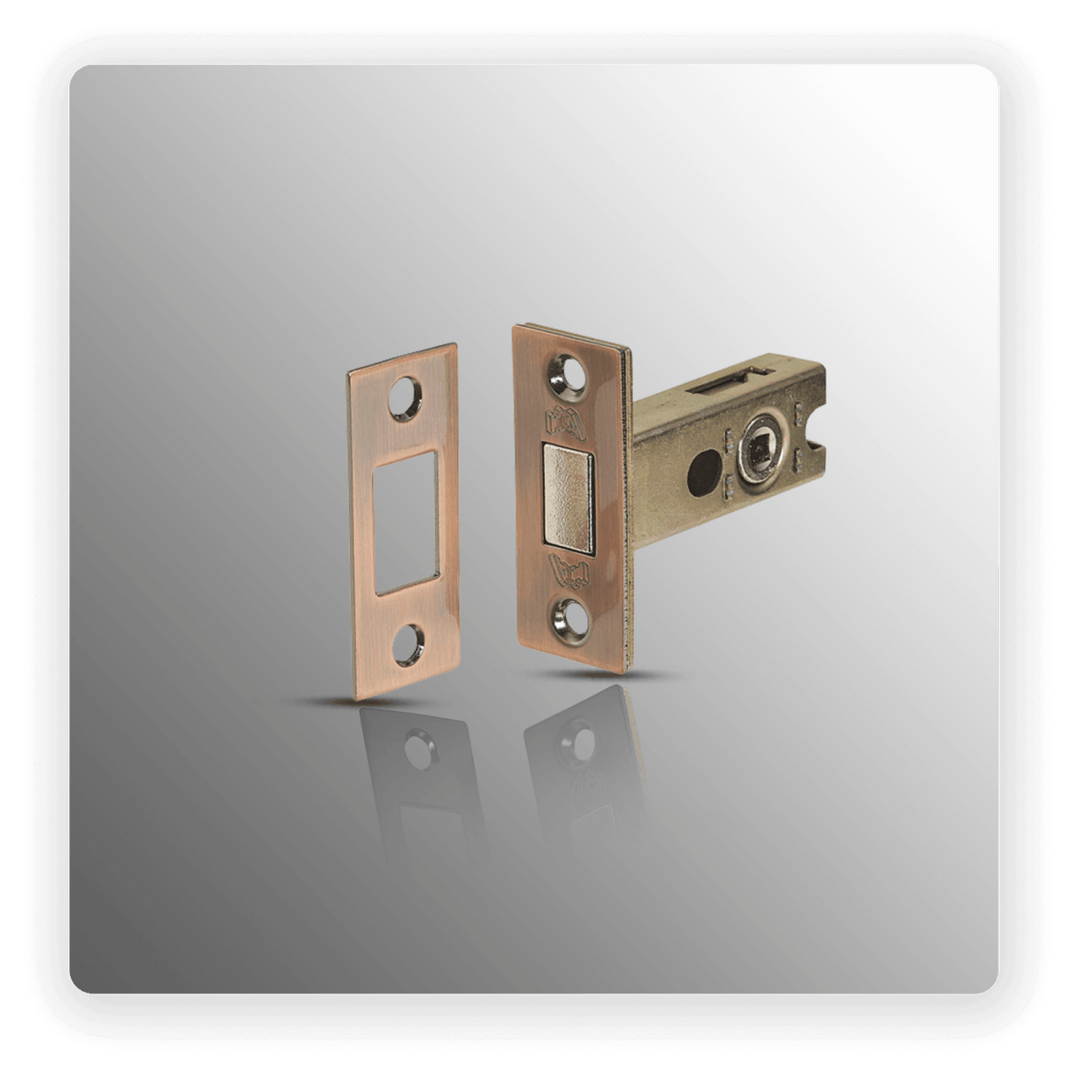 Bathroom Lock Deadbolt 63mm / 45mm Backset Copper