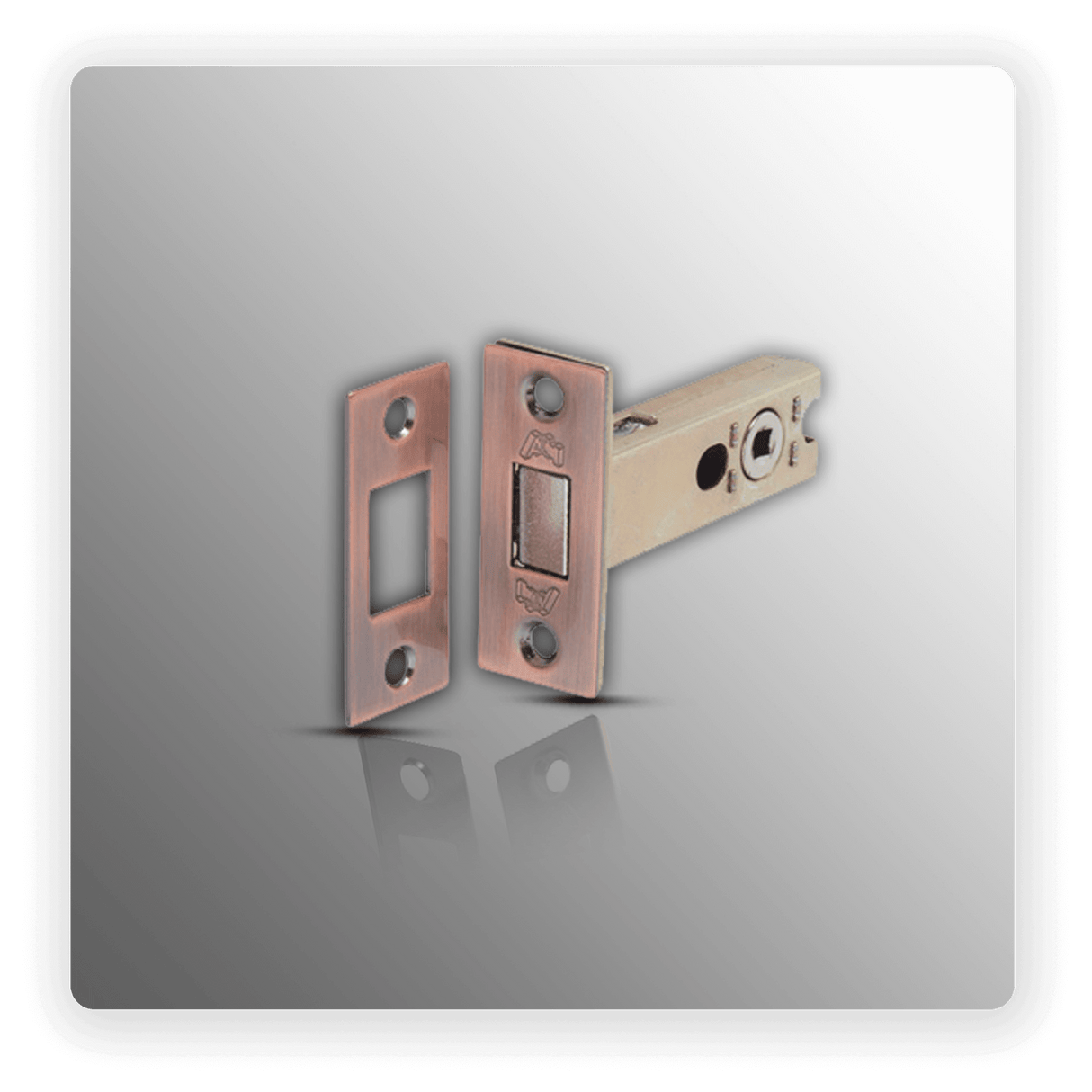 Bathroom Lock Deadbolt 76mm / 57mm Backset Copper