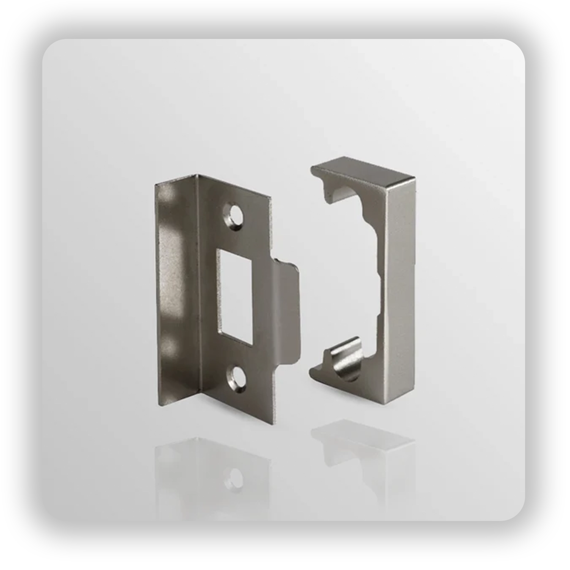 13 mm Rebate Kit for tubular latch in Satin Nickel finish