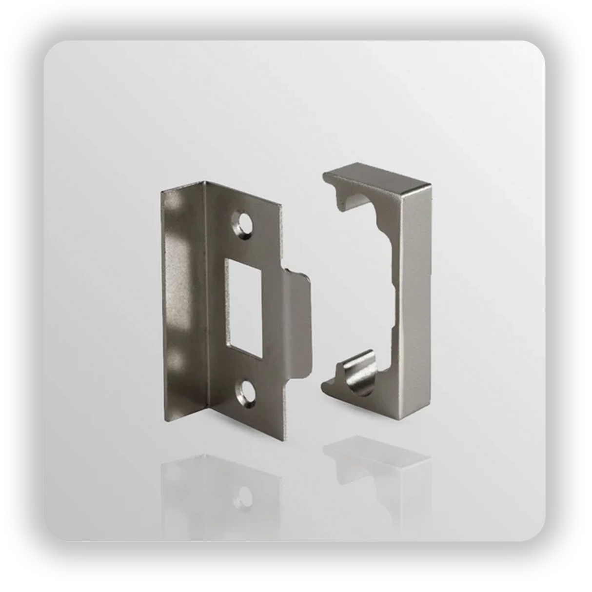 13 mm Rebate Kit for tubular latch in Satin Nickel finish