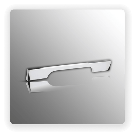 Kitchen Cabinet Handles Modern D Cut Polished Chrome - 192mm Centres