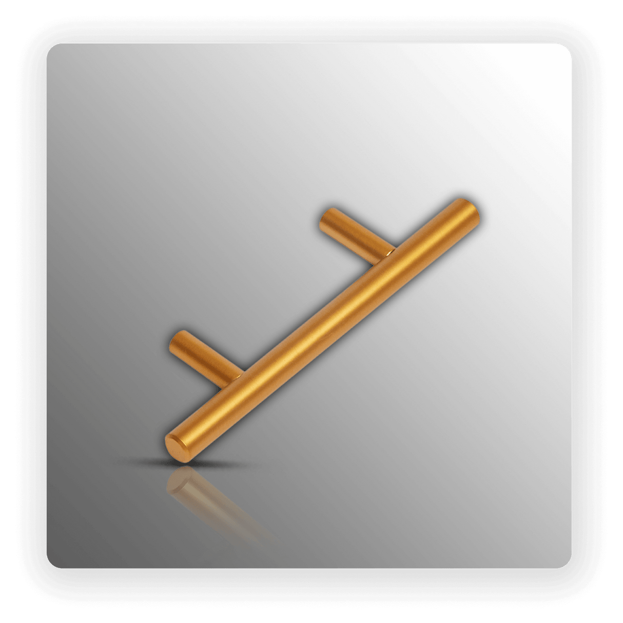 AB 10X64MM CC T BAR CABINET HANDLE